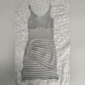 Elegant Gray Mini Dress